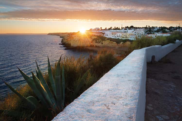 View over Carvoeiro from the parking by the church