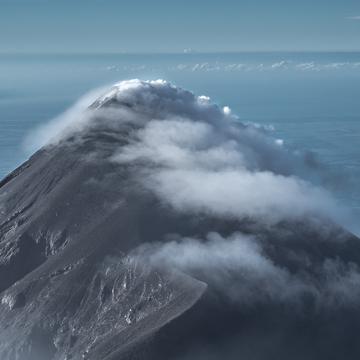 Volcan de fuego from Acatenango summit, Guatemala