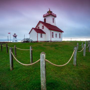 Wood Islands Lighthouse Sunrise Prince Edward Island, Canada