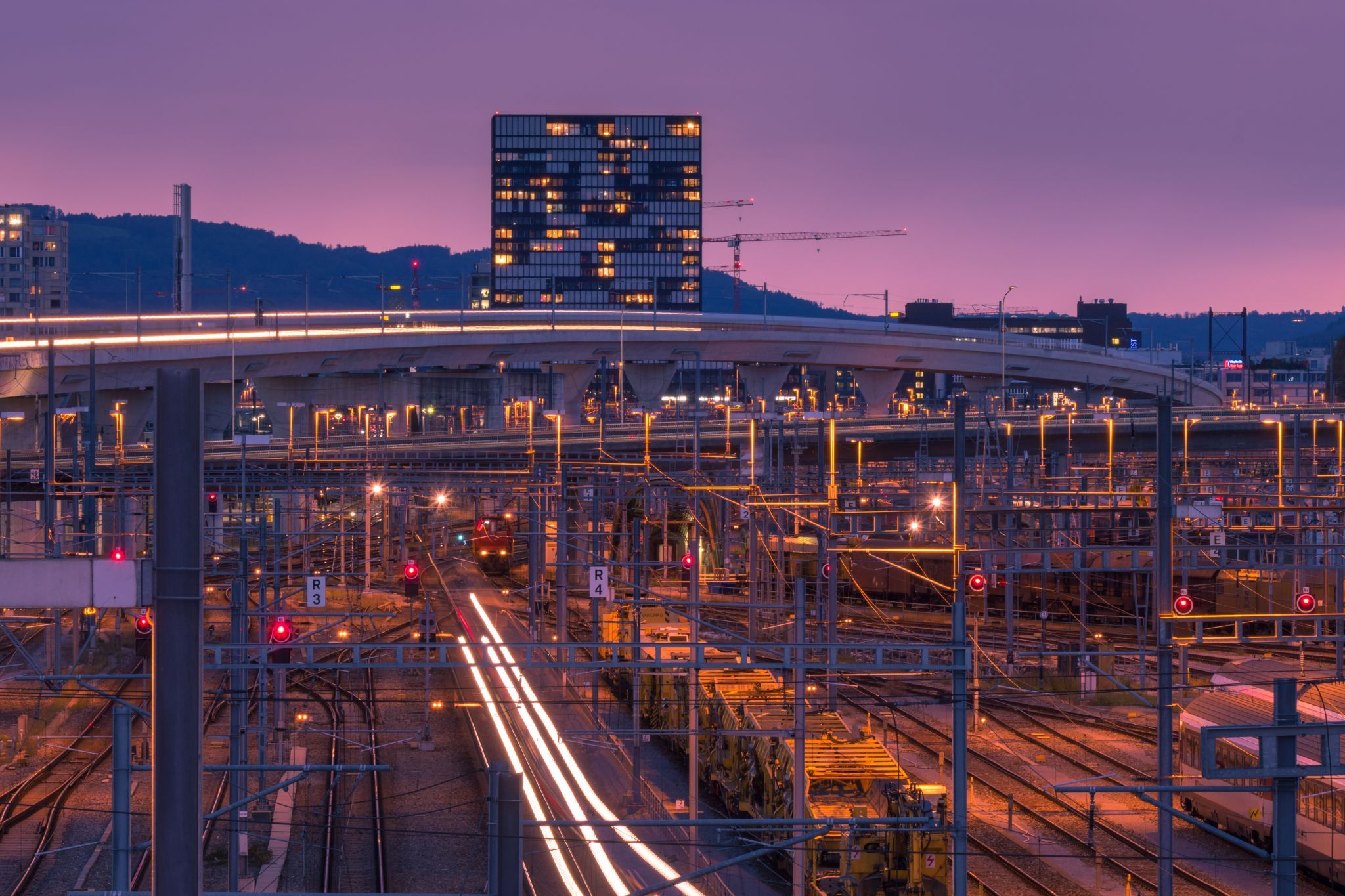 Zurich train tracks, Switzerland
