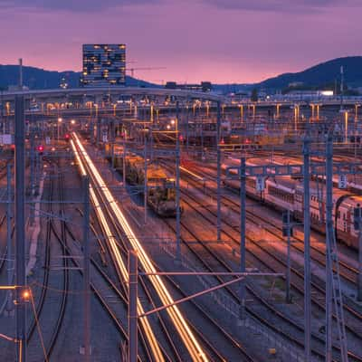 Zurich train tracks, Switzerland