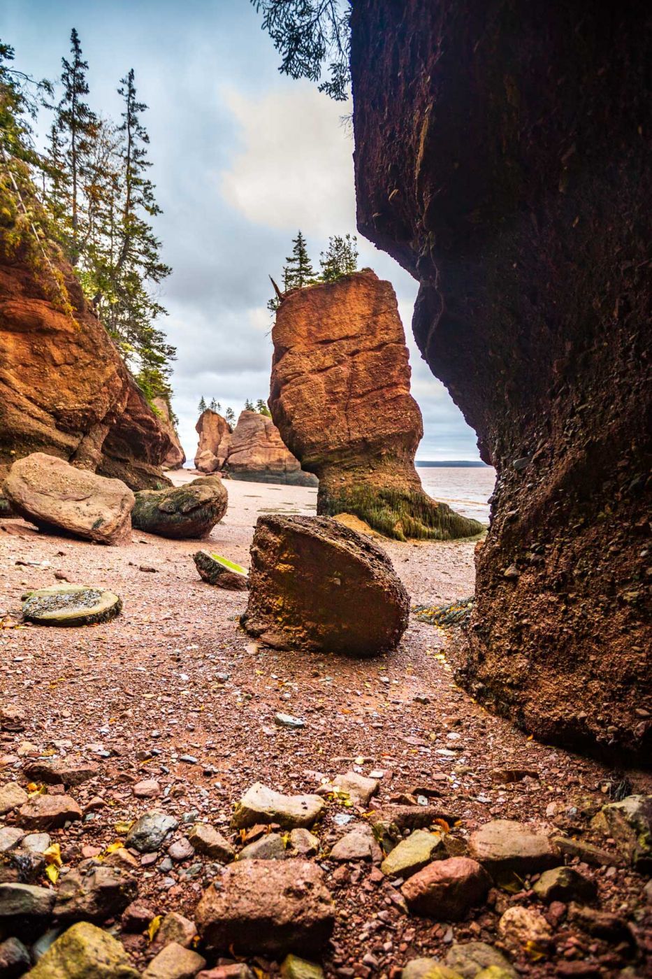 Bay of Fundy, Hopewell Rocks, New Brunswick, Canada
