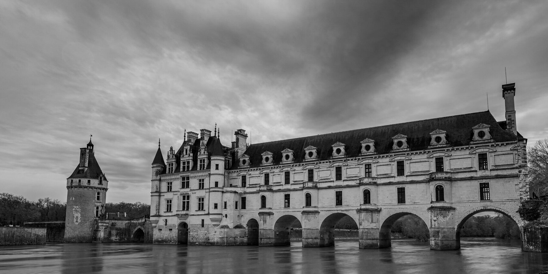 Beautiful view of Chateau de Chenonceau, France