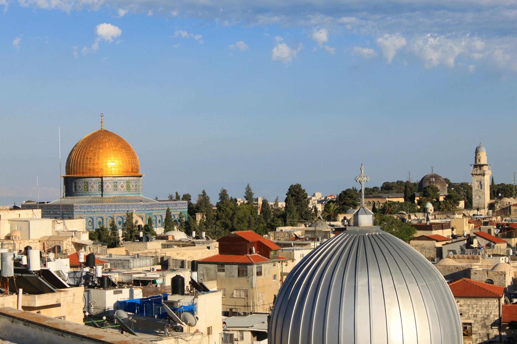 View of the Dome of the Rock from the Austrian Hospice, Israel