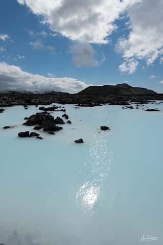 Blue pool near blue lagoon