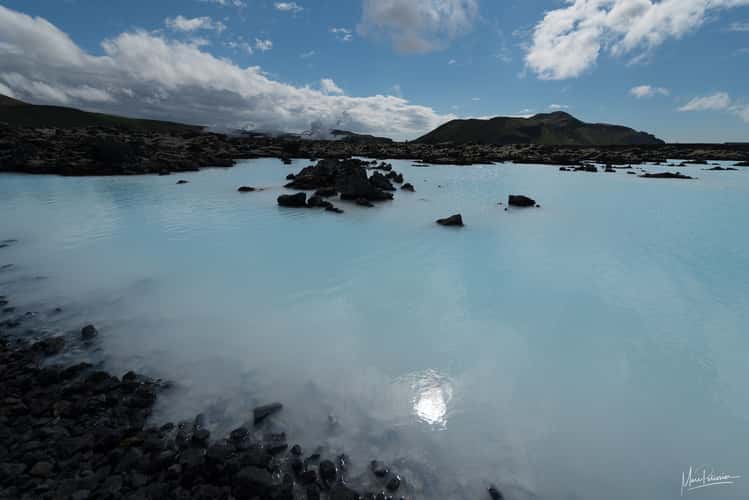 Blue pool near blue lagoon