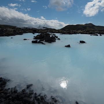 Blue pool near blue lagoon, Iceland
