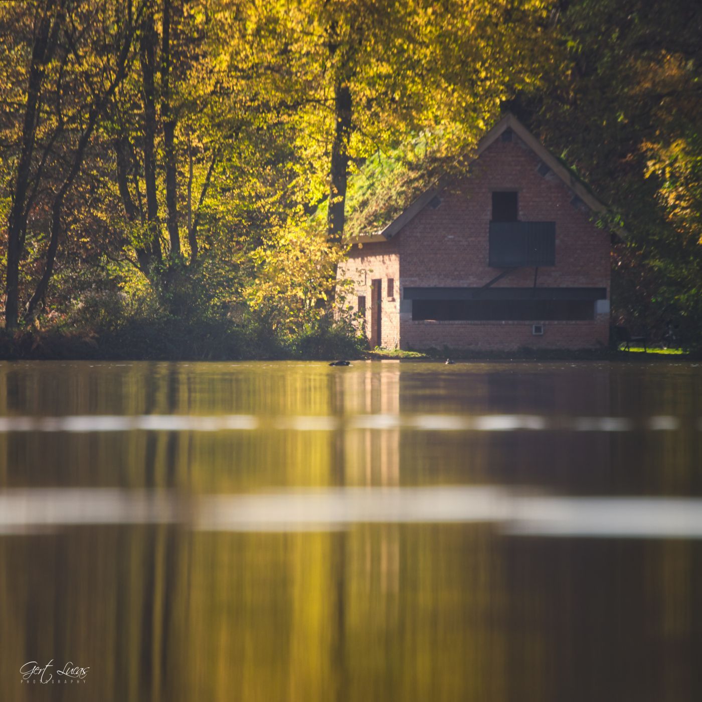 Bokrijk - Walking through water - center, Belgium
