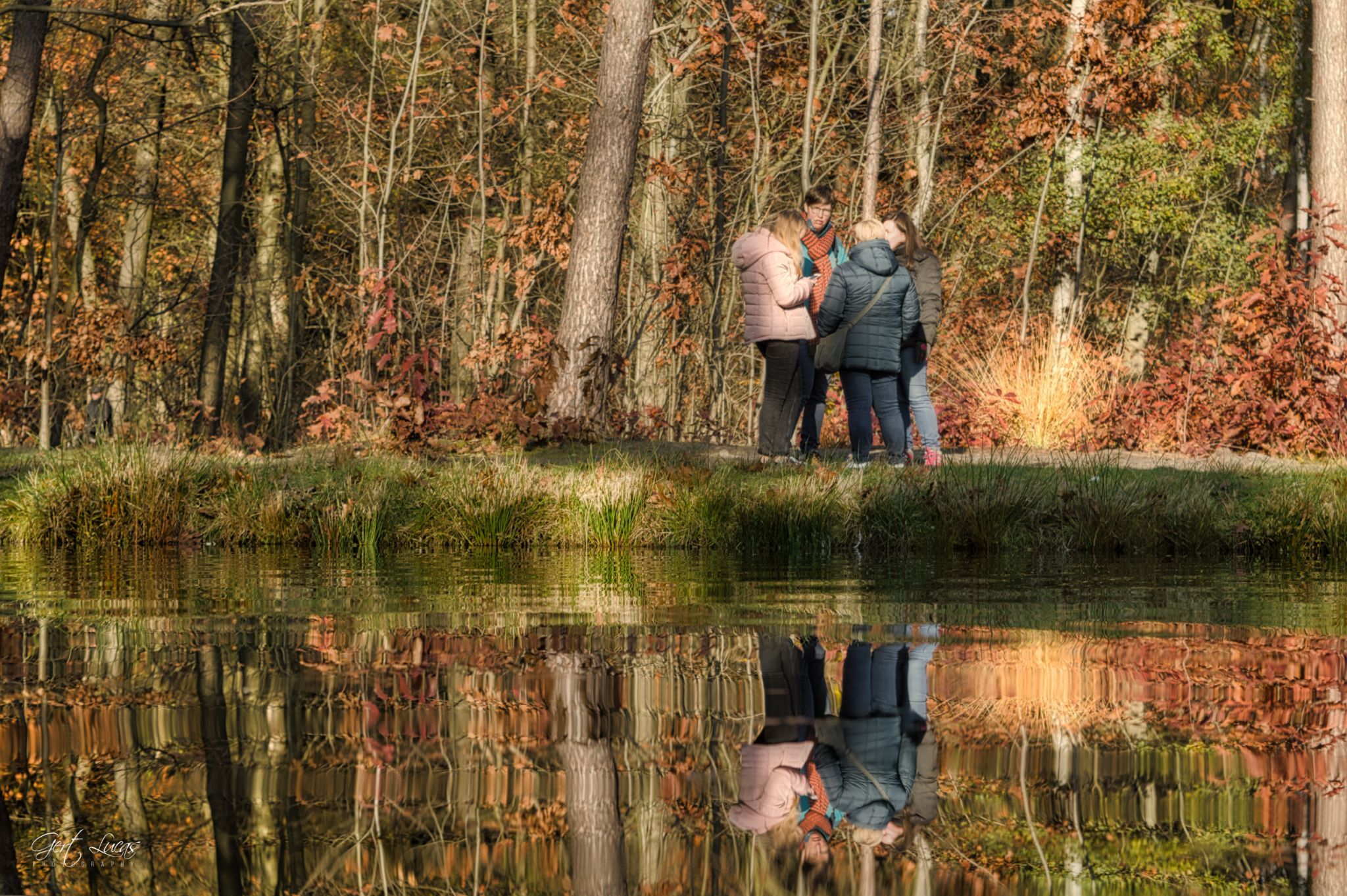 Bokrijk - Walking through water - center, Belgium