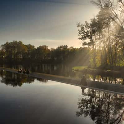 Bokrijk - Walking through water - north, Belgium