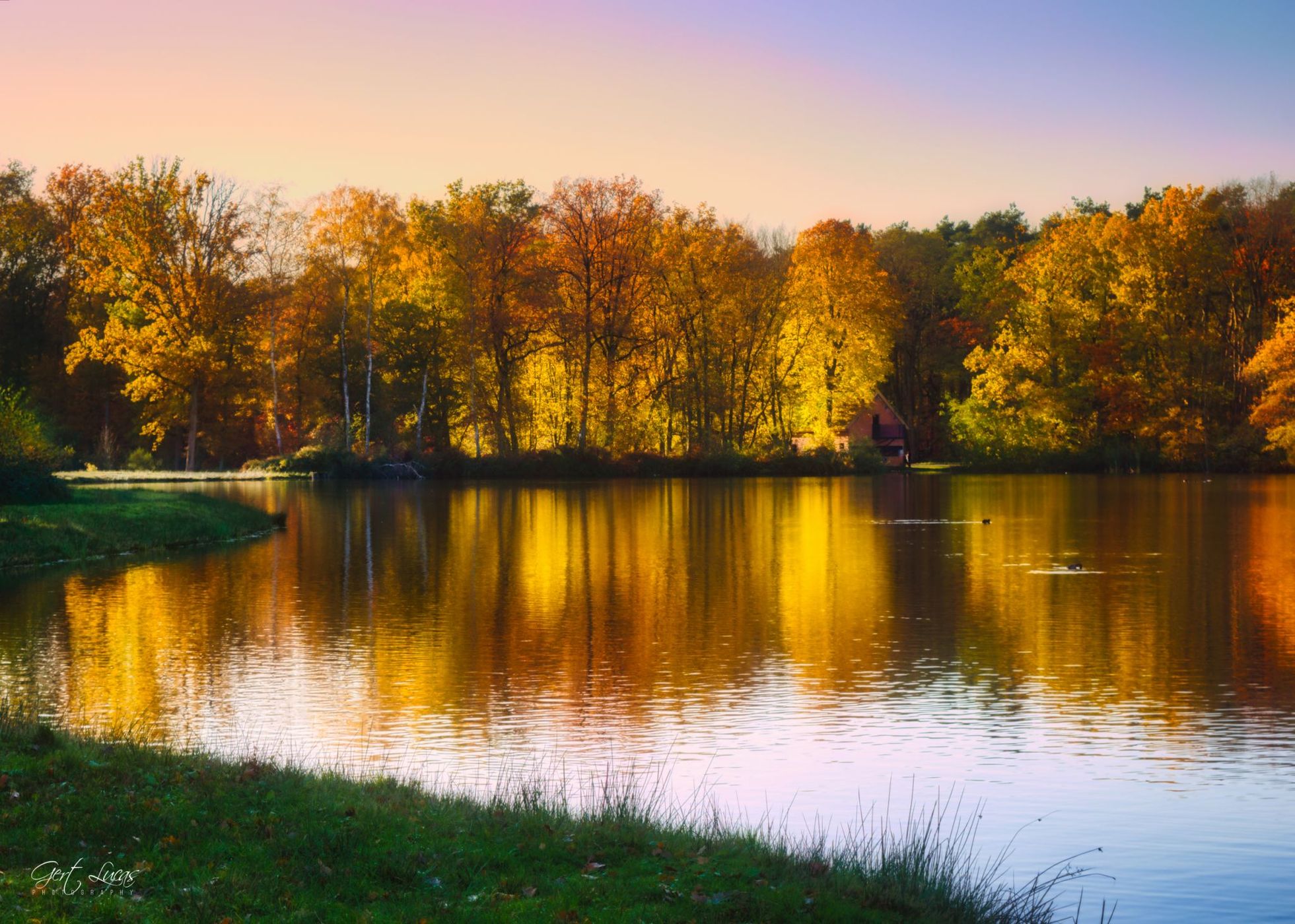 Bokrijk - Walking through water - south, Belgium