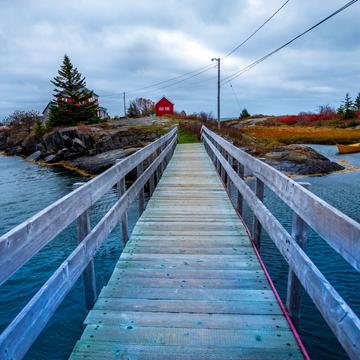 Bridge to Jessie's House Blue Rocks, Nova Scotia, Canada