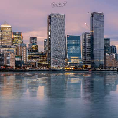 Canary wharf cityscape, London, United Kingdom