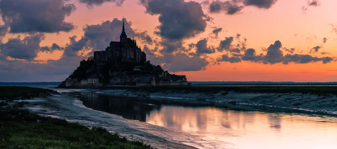 Dawn at the Mont Saint-Michel