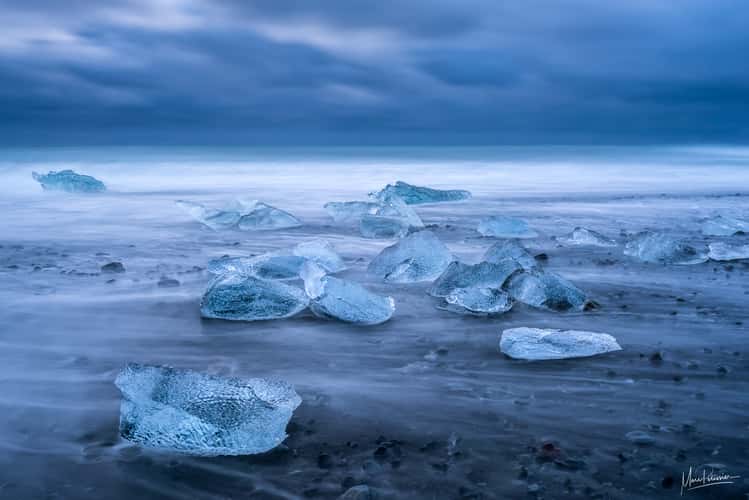 Diamond Beach Sunrise (Jokulsarlon Beach) Iceland
