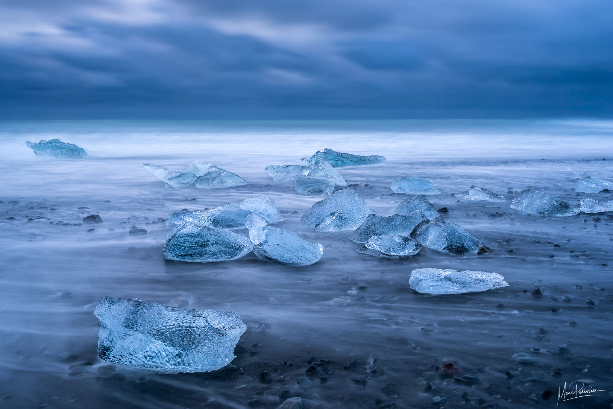 Diamond Beach Sunrise (Jokulsarlon Beach) Iceland, Iceland