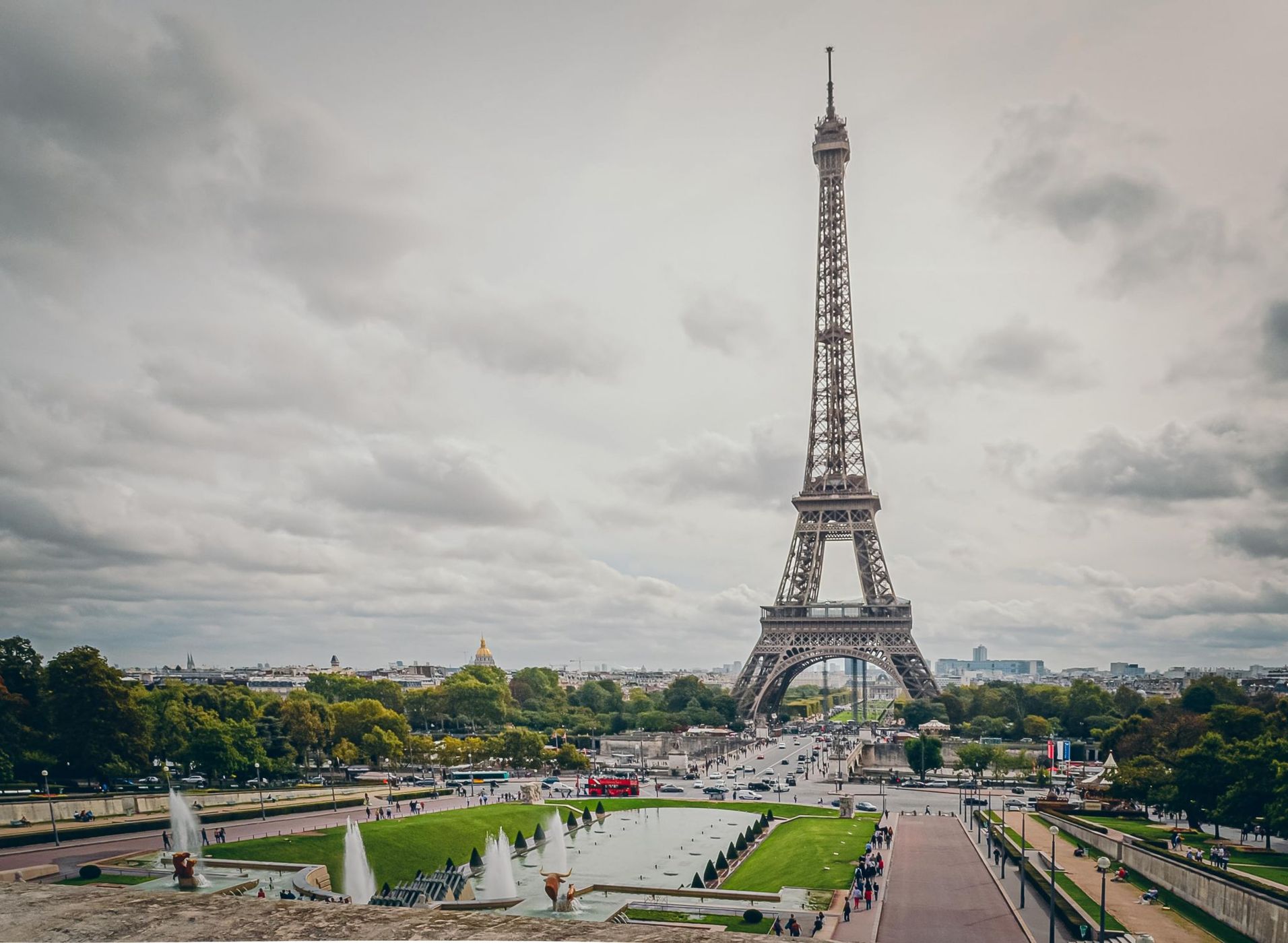 Eiffel Tower from Trocadero, Paris, France