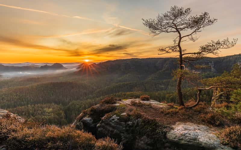 Elbe Sandstone Mountains from Gleitmannshorn