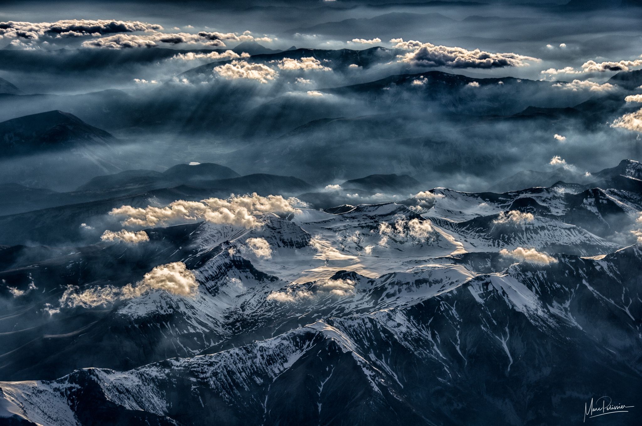 First light over les Ecrins, France