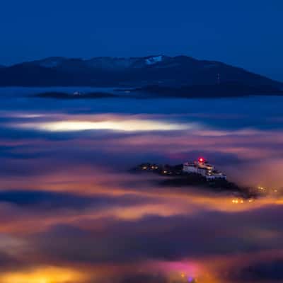 Fog over Salzburg, Austria