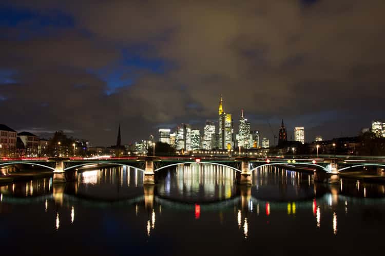 View from the Flößerbrücke, Frankfurt am Main