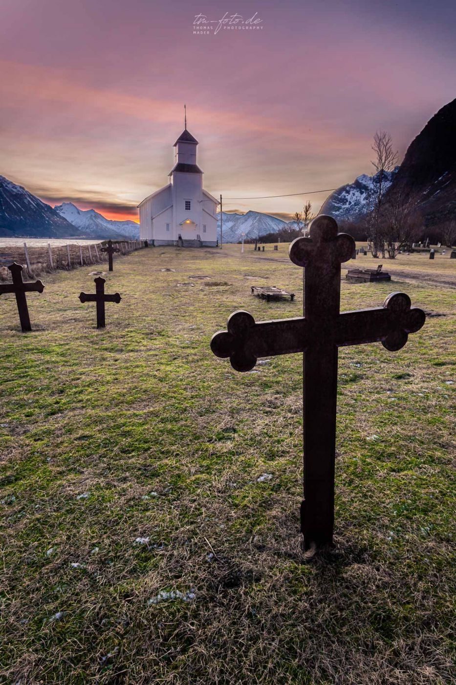 Gimsøy Church, Lofoten, Norway