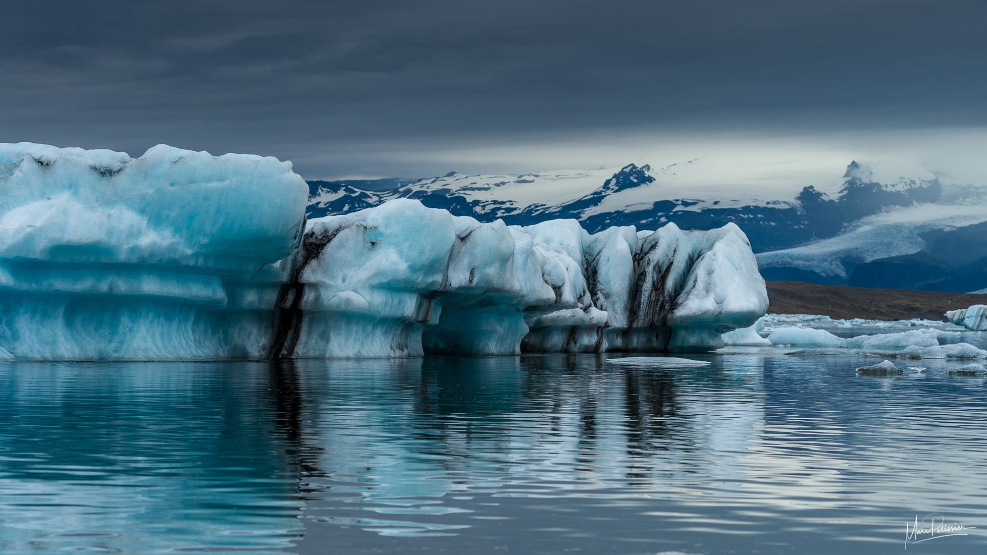 Glacial Lagoon at Jökulsárlón, Iceland