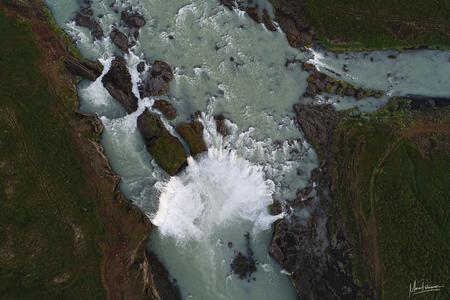 Godafoss Waterfall [Drone]