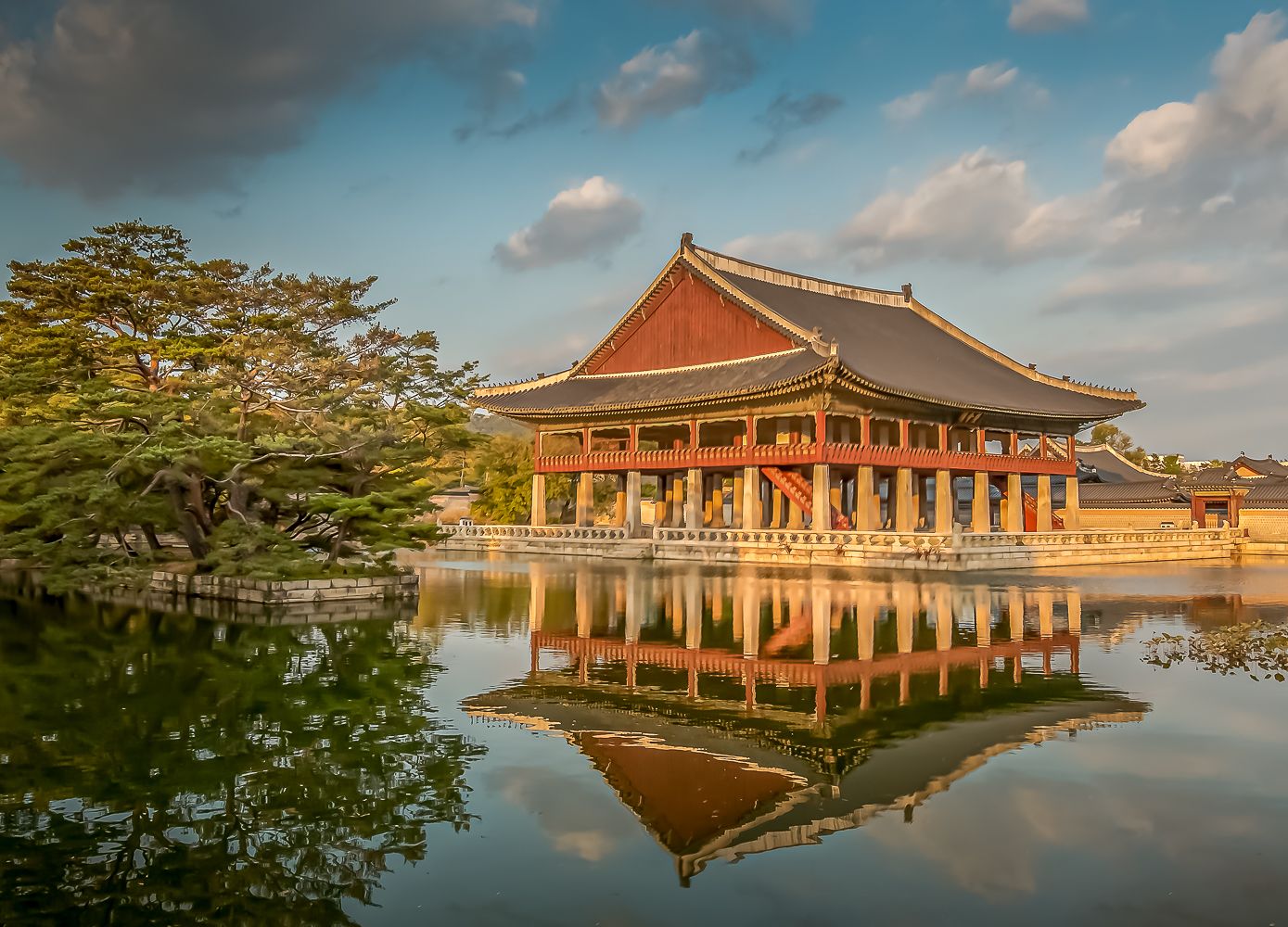 Korean Gyeonghoeru, Seoul, South Korea