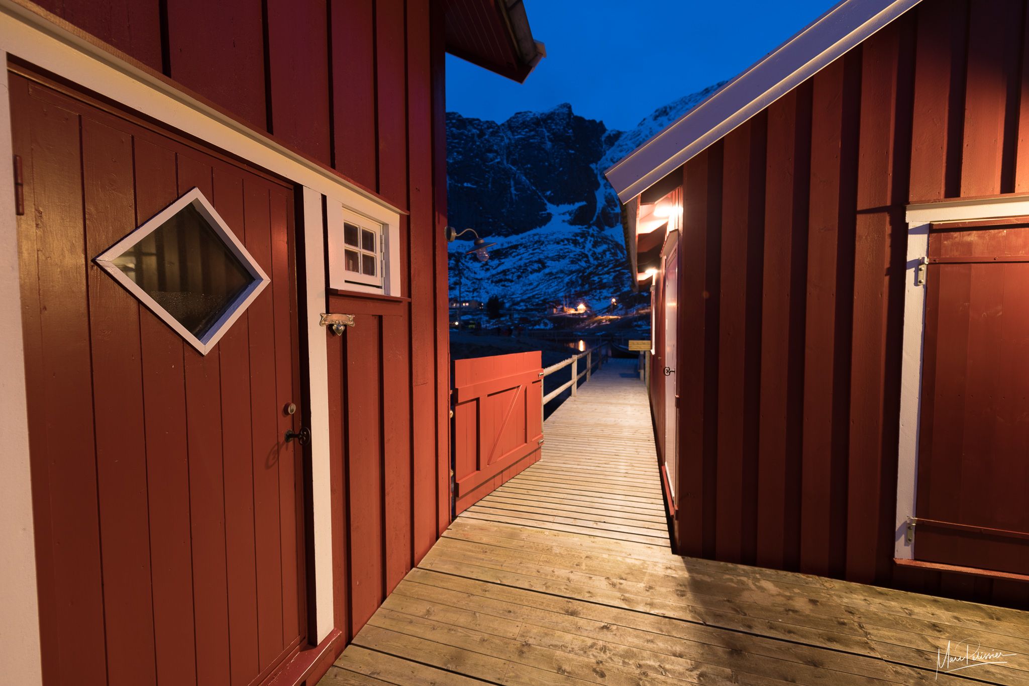 Horn from wooden bridge viewpoint, Reine, Lofoten, Norway