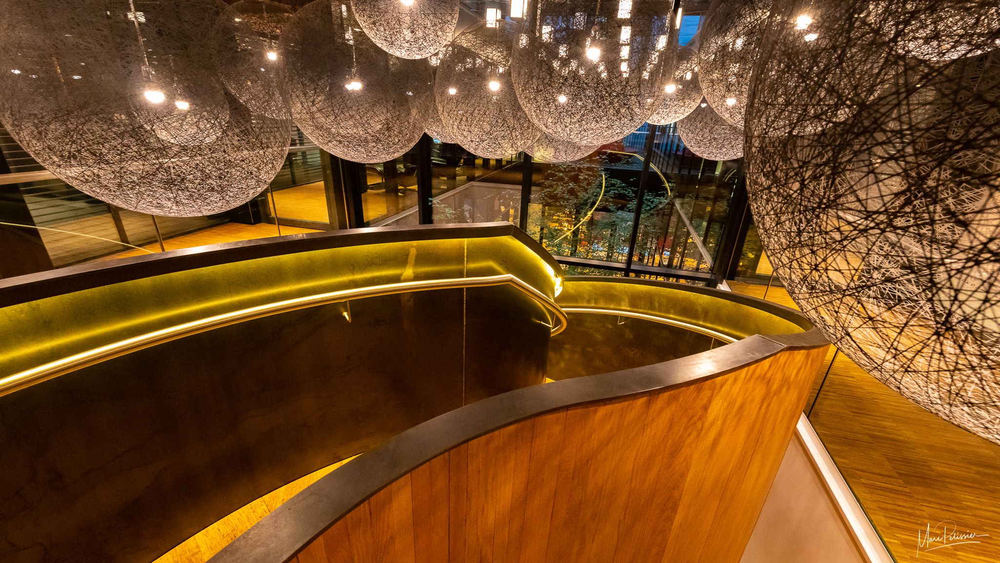 Staircase of Hotel Citizen M, London, United Kingdom