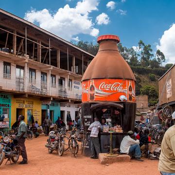 In the coca bottle, Uganda