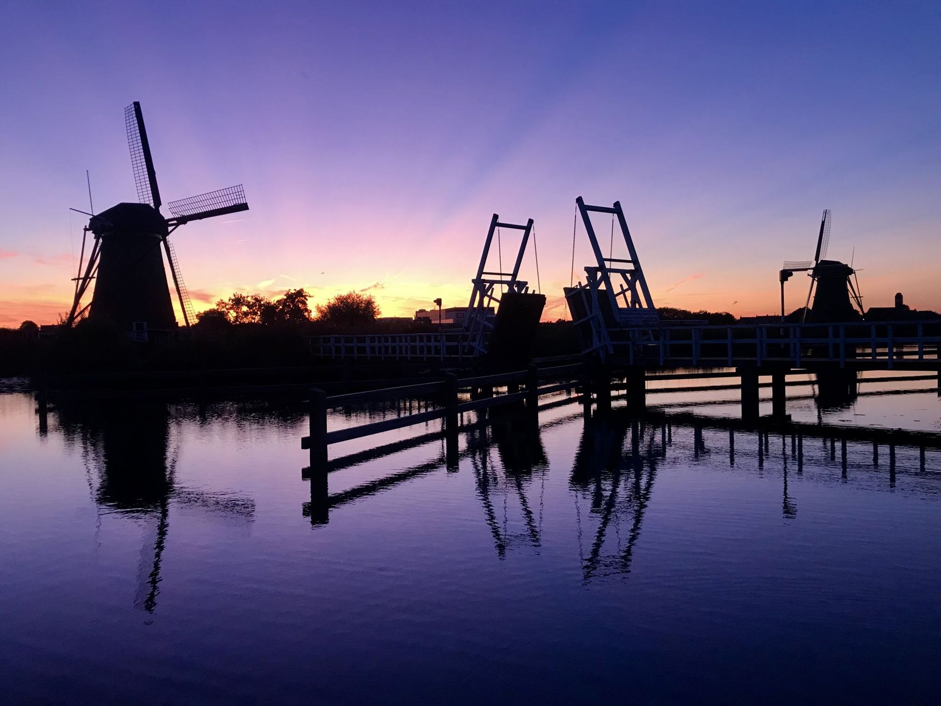 Bridge in Kinderdijk, Netherlands