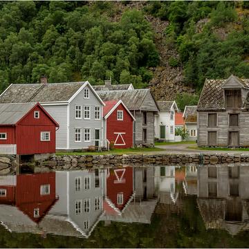 Laerdal village, Norway
