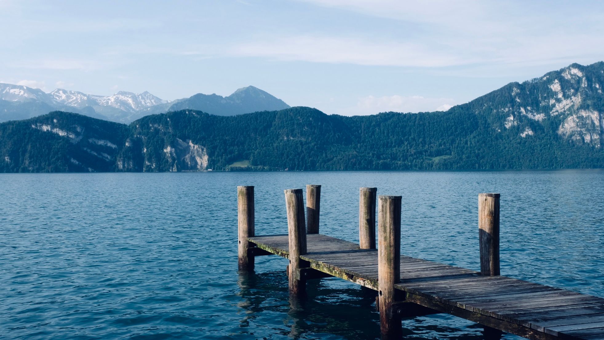 Lake view at Seestrasse, Weggis, Switzerland