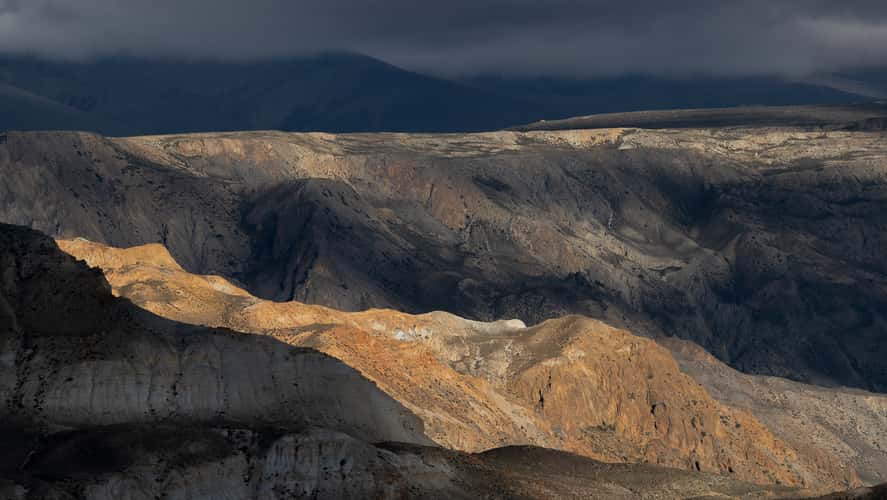 Lights in the mountains