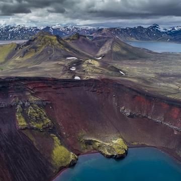 Ljottipollur volcano lake, Iceland