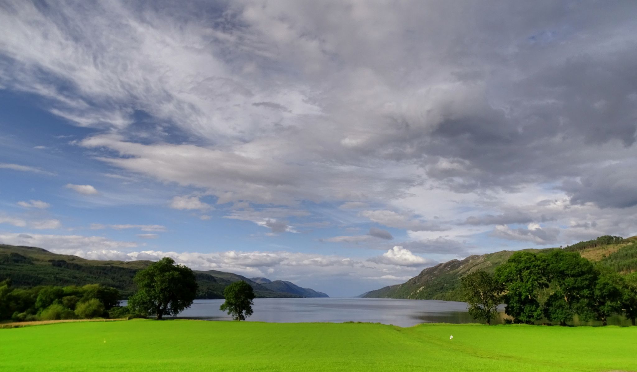 Loch Ness view from the Western point, United Kingdom