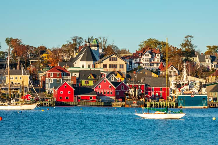Lunenburg across the harbour Nova Scotia