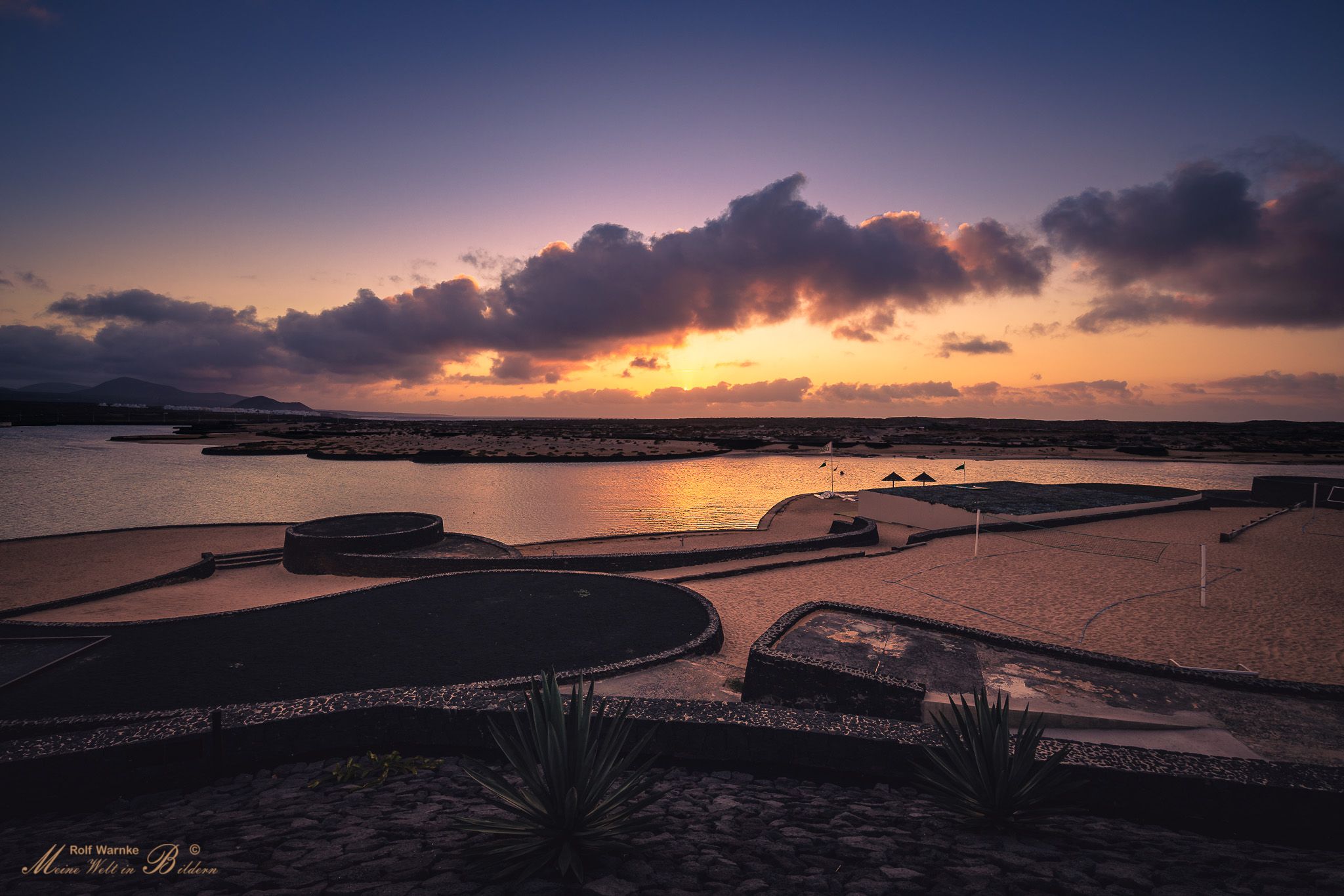 Next to the lagoon of Club La Santa Sport, Spain