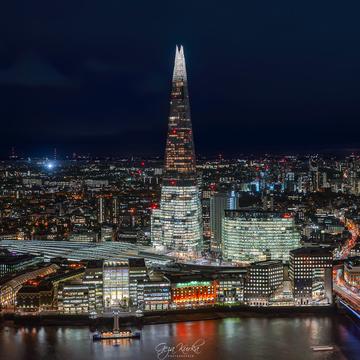 Night cityscape from Sky Garden, London, United Kingdom