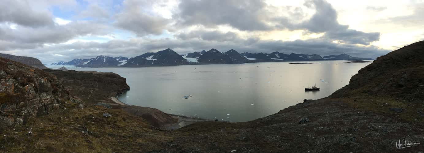 Ny Alesund bay panorama