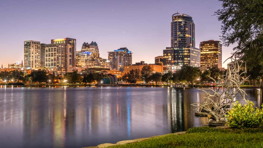 Orlando Skyline from Lake Eola
