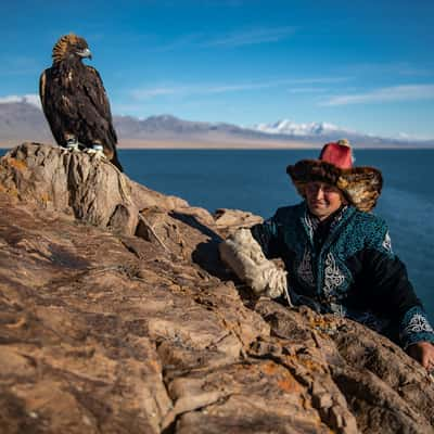 Peak overlook on Tolbo lake, Mongolia