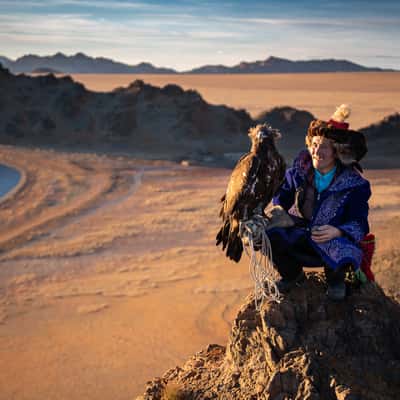 Peak overlook on Tolbo lake, Mongolia