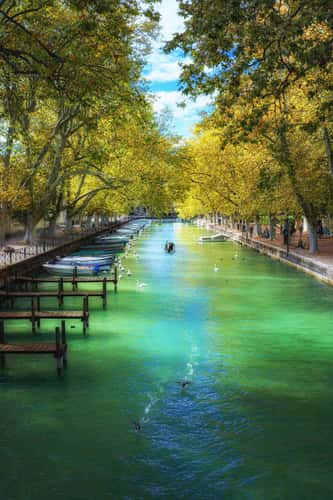View from the Pont des Amours, Annecy