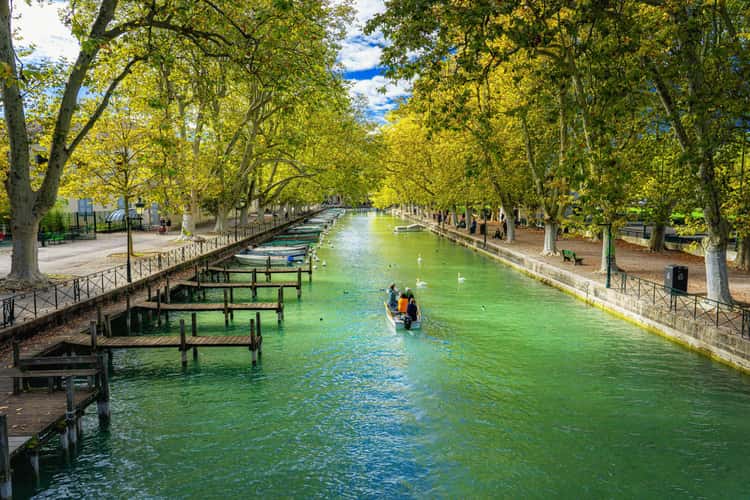 View from the Pont des Amours, Annecy