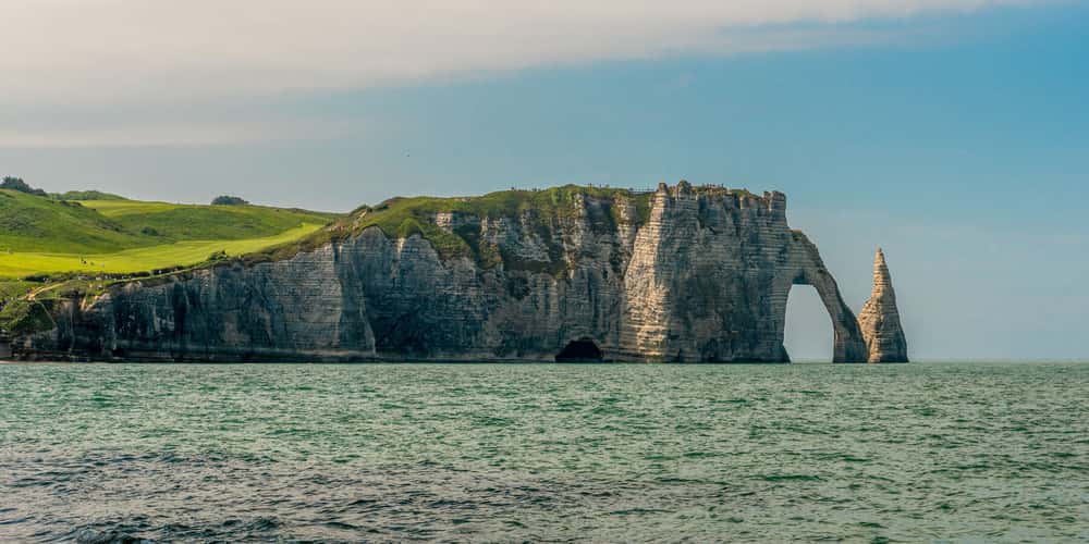 Porte d'Aval avec l'Aiguille à Étretat