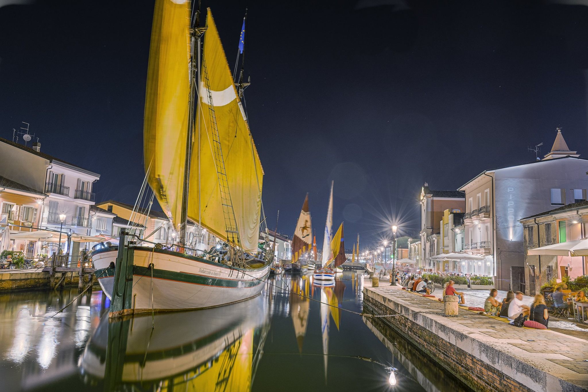 Porto canale Cesenatico, Italy