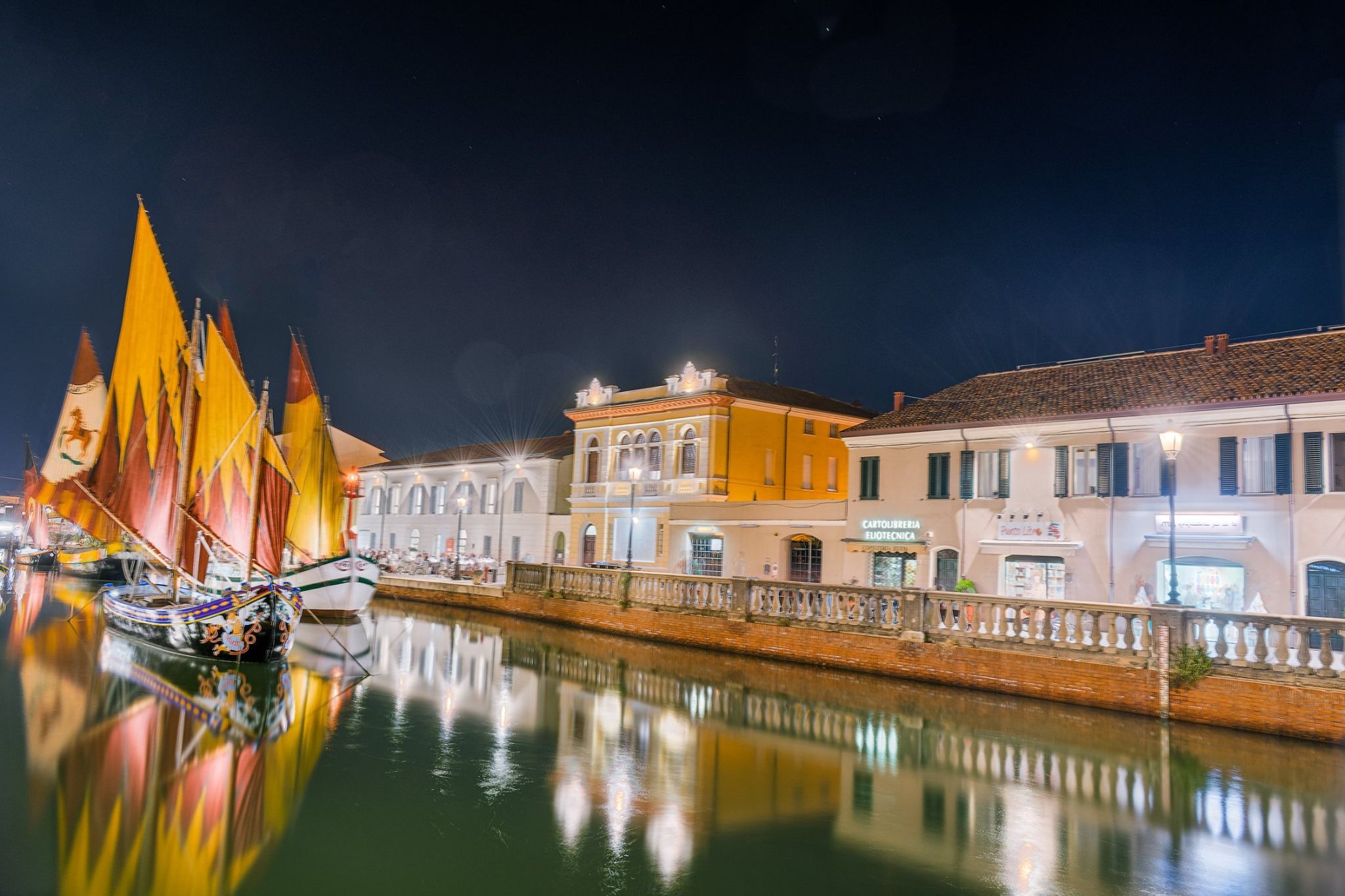 Porto canale Cesenatico, Italy